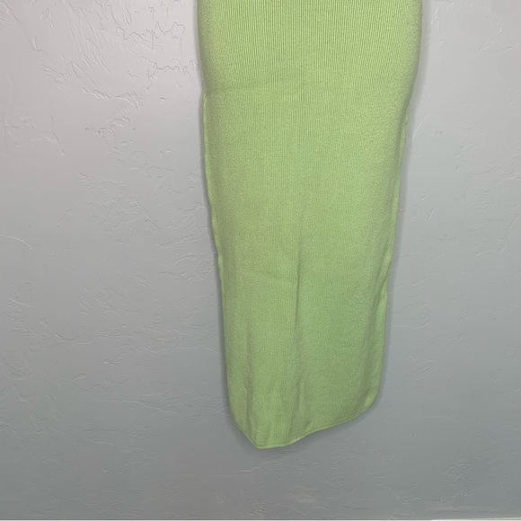 House of Harlow 1960 Green Ribbed Bodycon Maxi Dress Size Medium - Picture 3 of 13
